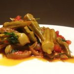 Okra with tomatoes