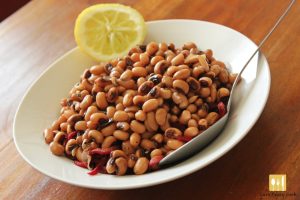 Warm Black Eyed Bean Salad